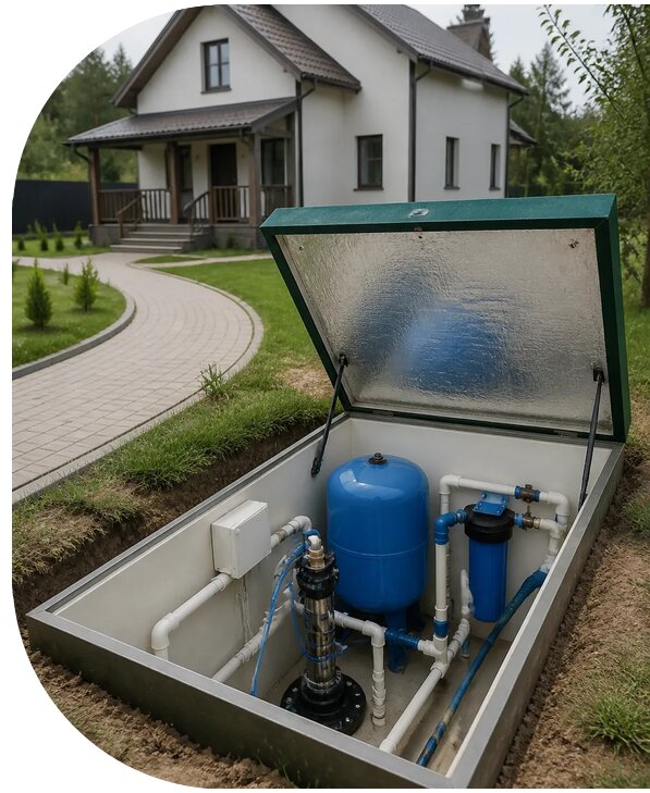 Автономное водоснабжение дома в Великом Новгороде от 153450 р. | АПаруса-Влк